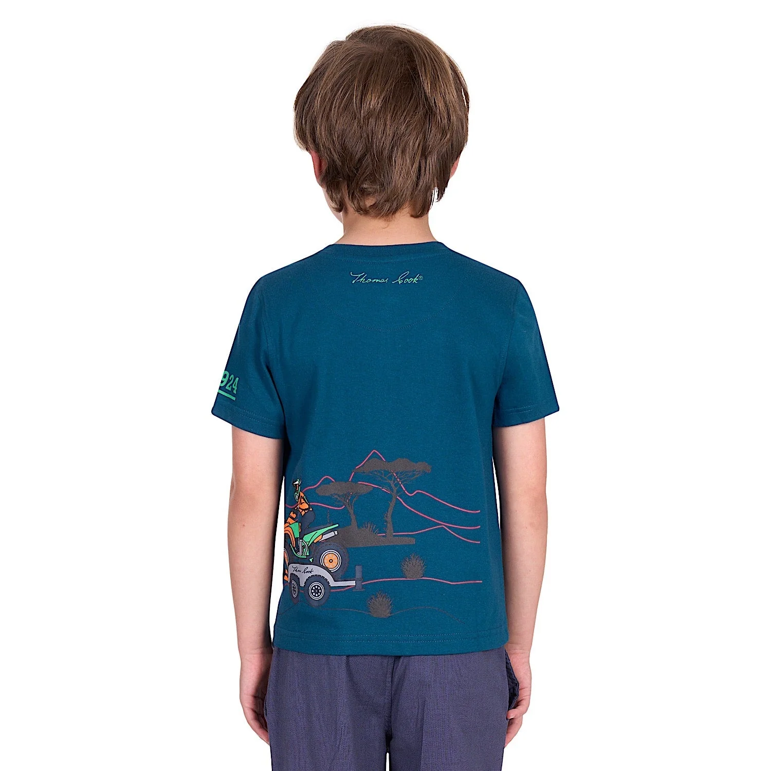 Thomas Cook Boy's Lucas Henley Tee - Blue Ocean - Image 3