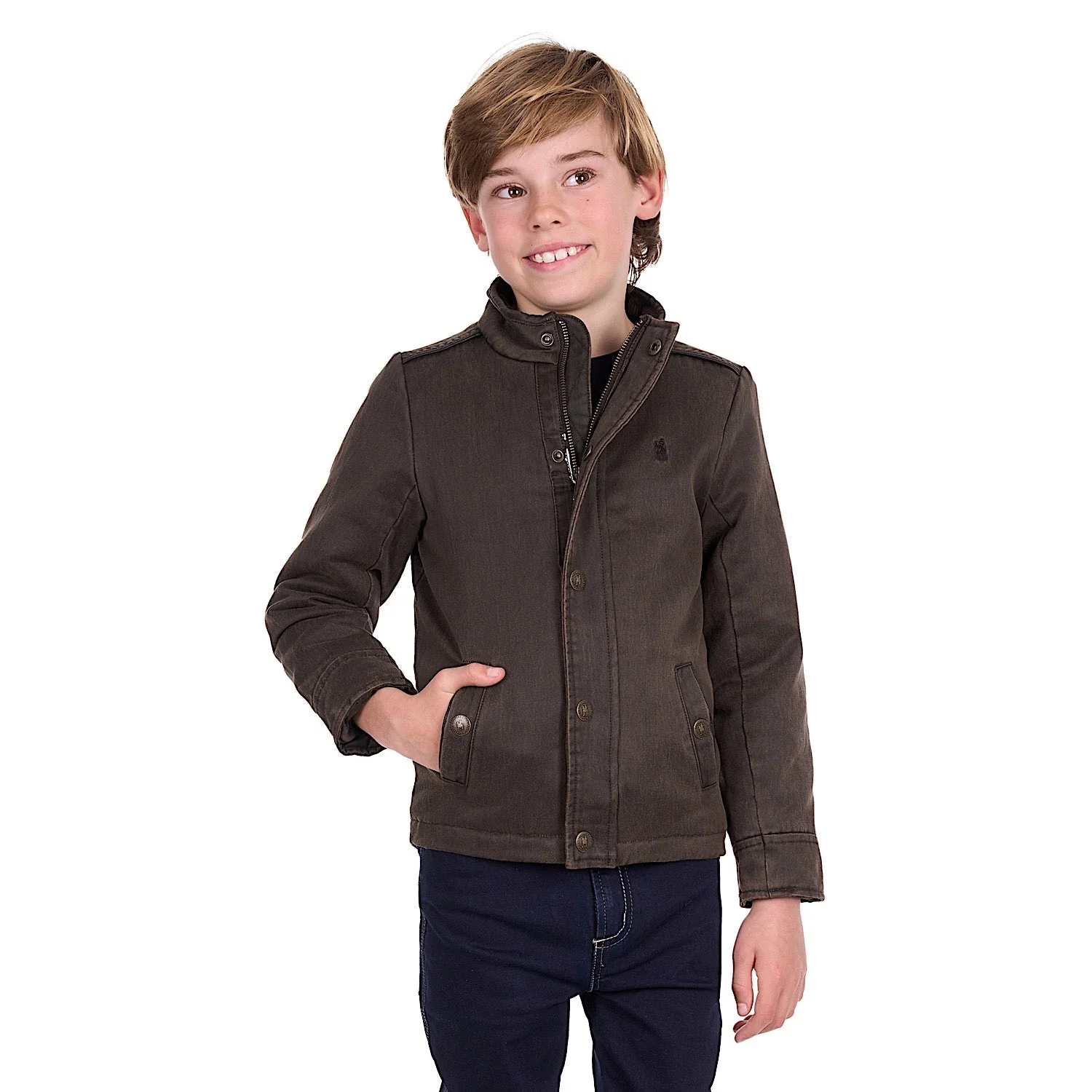 Thomas Cook Boy's Marcus Jacket - Rustic Mulch