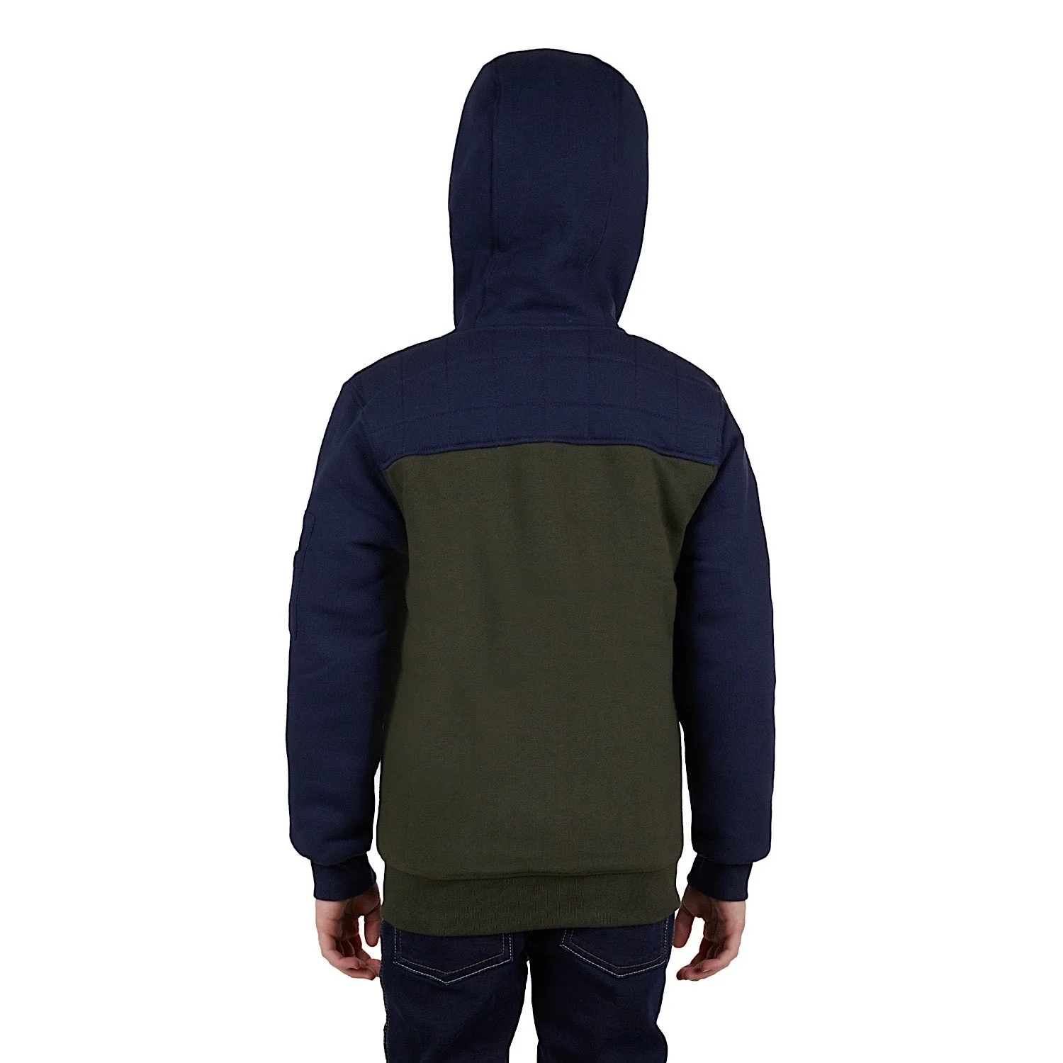 Thomas Cook Boys Original Zip Up Hoodie Navy/Green - Image 3