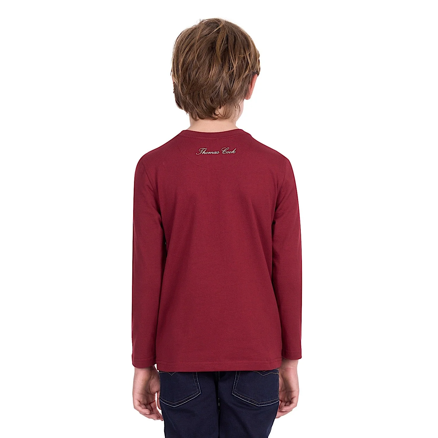 Thomas Cook Boy's Sunset Long Sleeve Tee - Red - Image 3