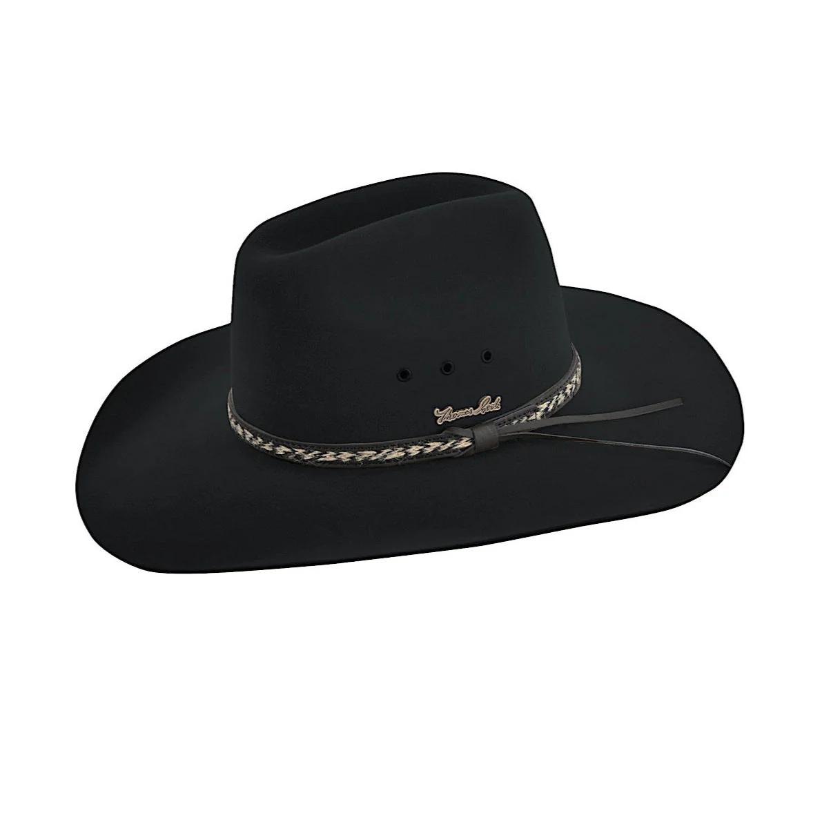 Thomas Cook Brumby Pure Fur Felt Hat - Black