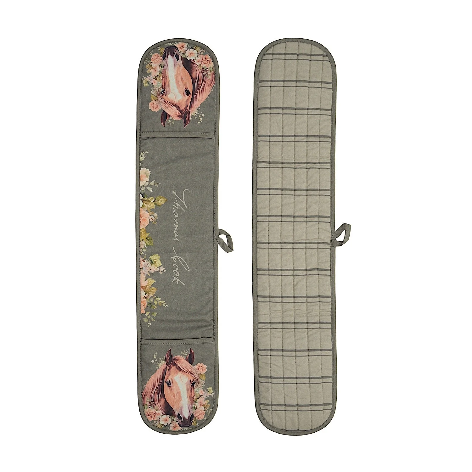 Thomas Cook Double Oven Glove - Sage (Horses) - Image 2