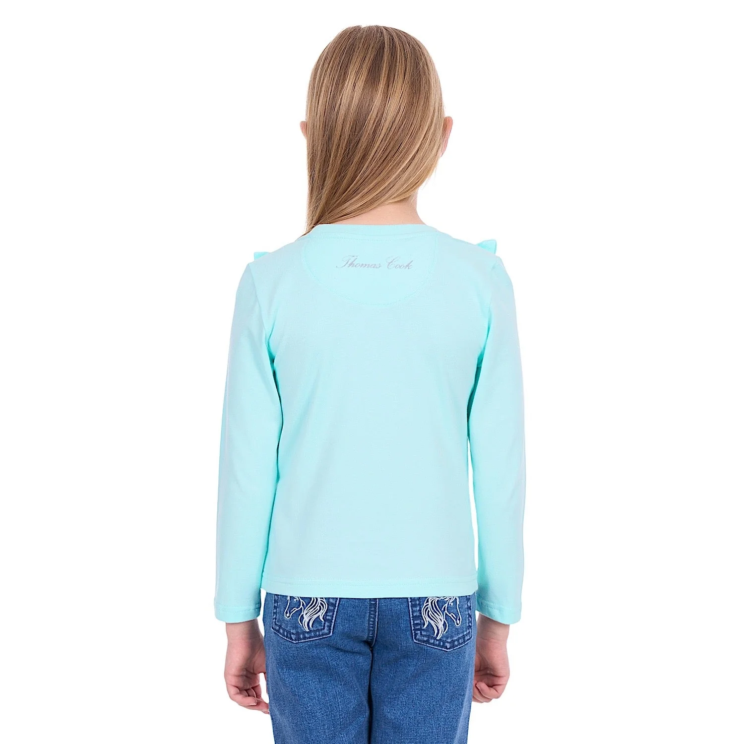 Thomas Cook Girl's Amy Long Sleeve Tee - Blue - Image 3