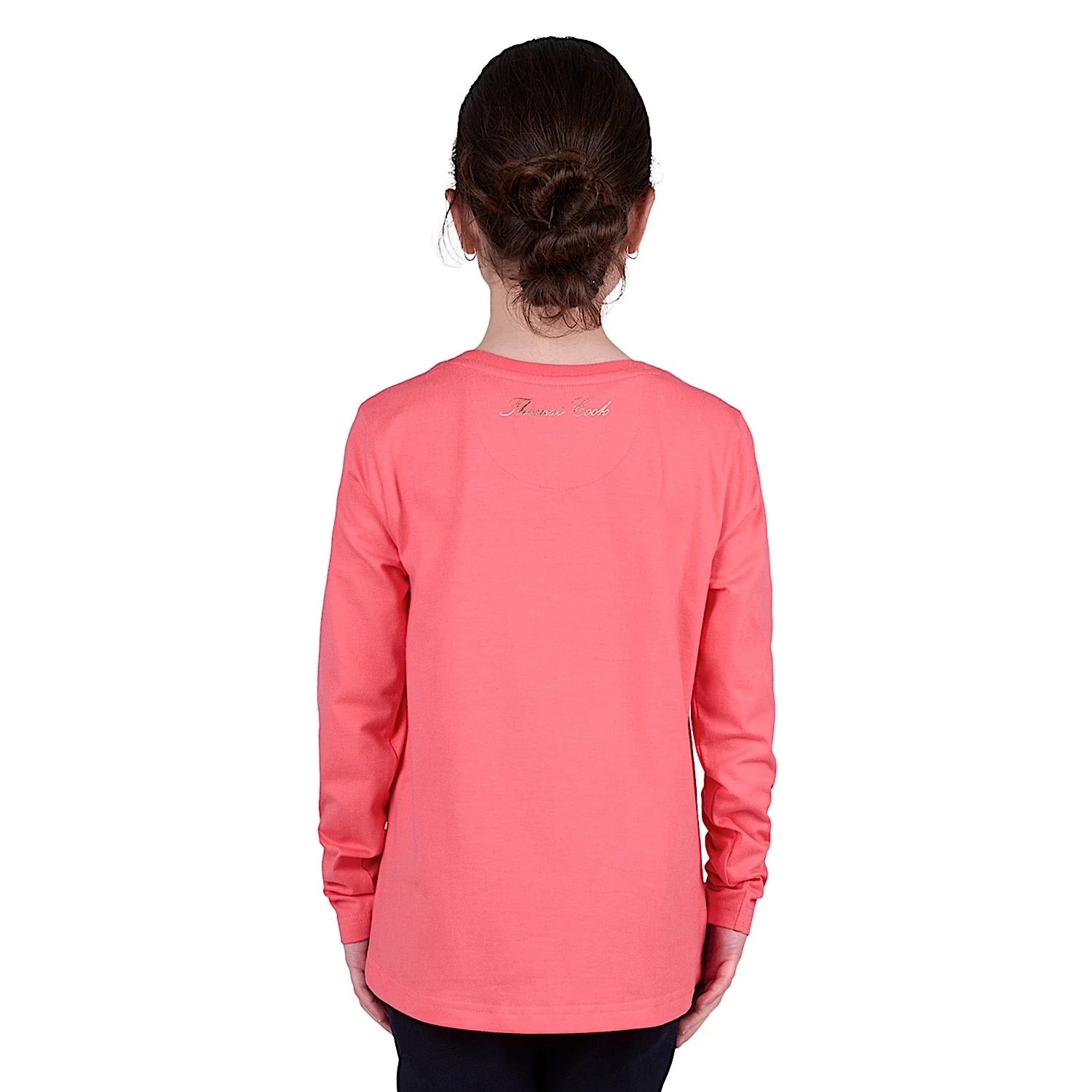 Thomas Cook Girl's Anna Long Sleeve Tee - Coral - Image 2
