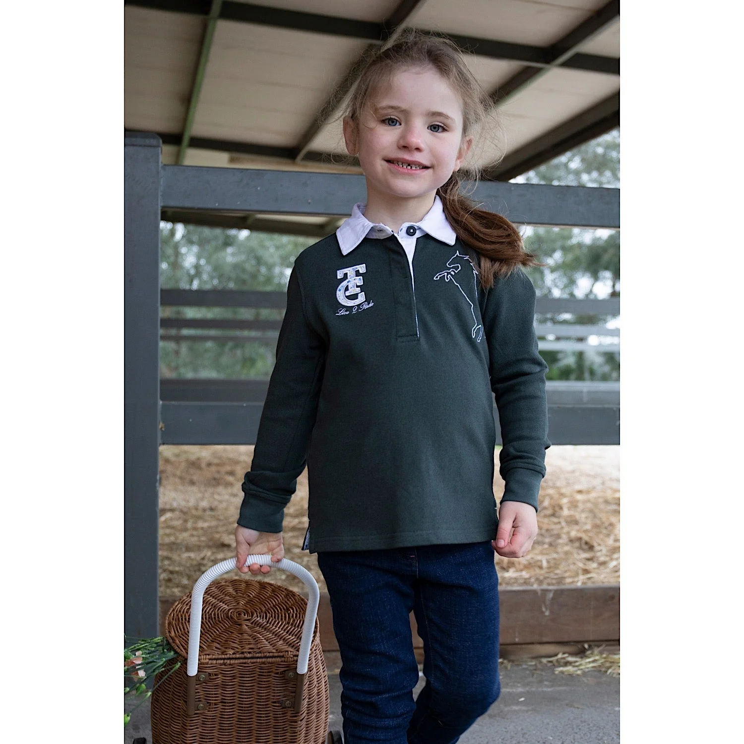 Thomas Cook Girls Bella Rugby Olive - Image 4