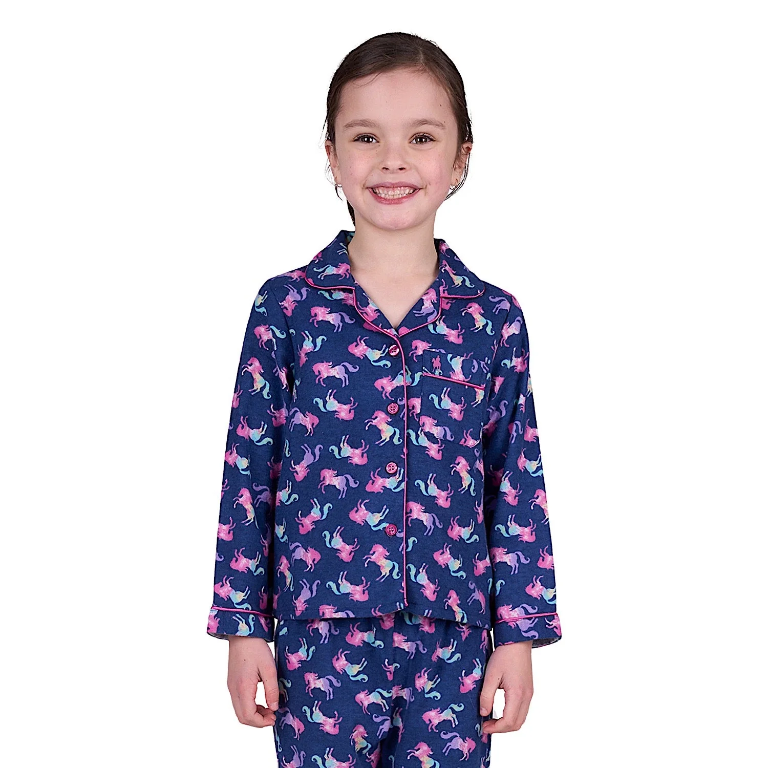 Thomas Cook Girl's Blair Long Sleeve Pyjamas - Blue - Image 2