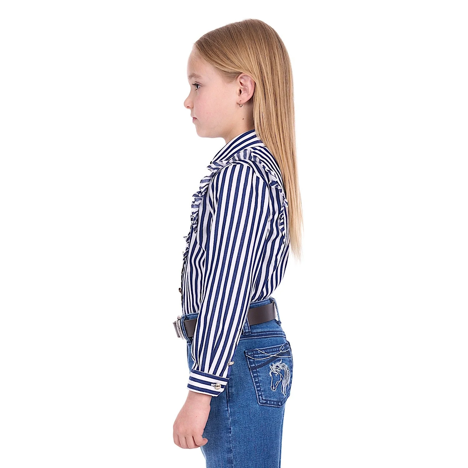 Thomas Cook Girl's Celine Shirt - Navy / White - Image 2