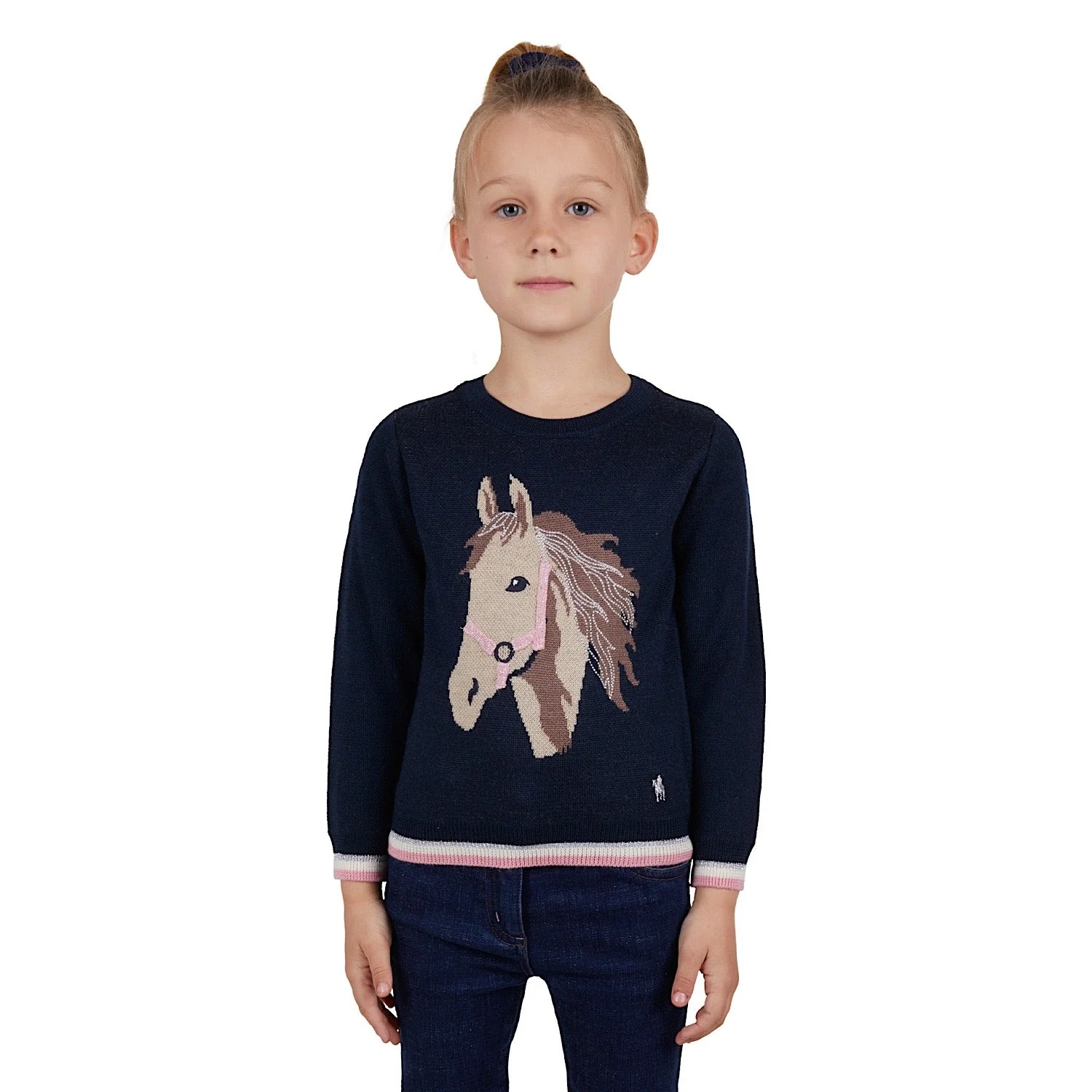 Thomas Cook Girls Cleo Merino Knit Jumper Navy