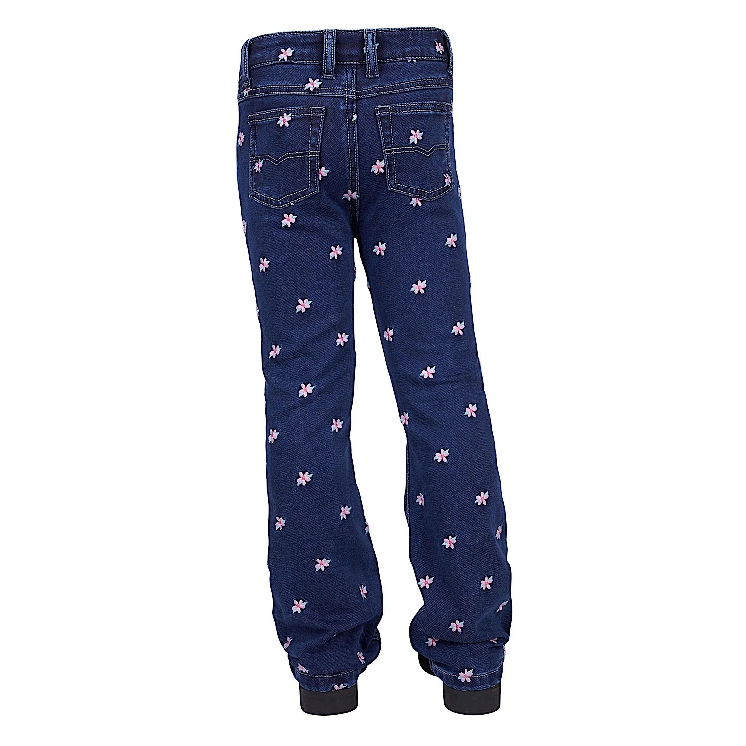 Thomas Cook Girl's Emery Flare Jean - Mid Wash - Image 2