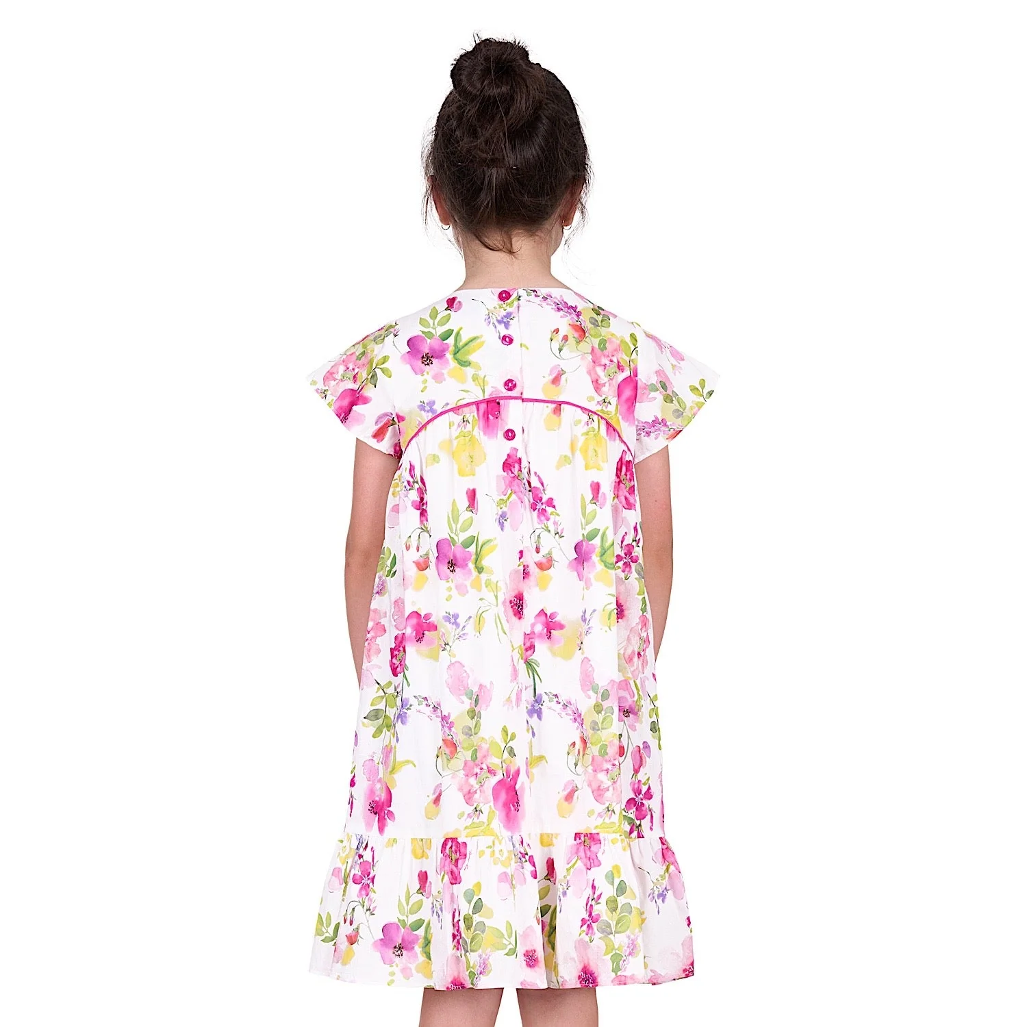Thomas Cook Girl's Flora Dress - Pink/Multicoloured - Image 3
