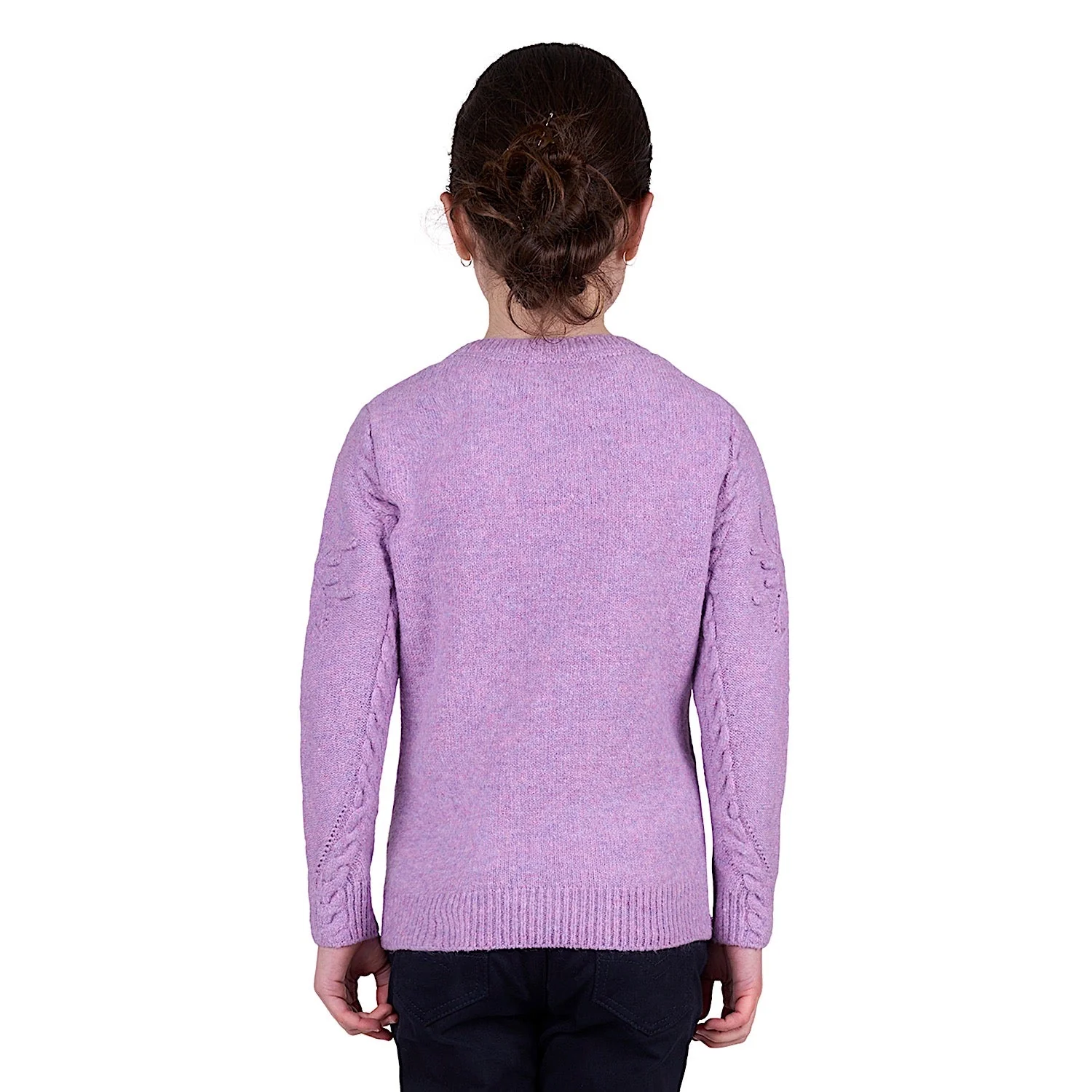 Thomas Cook Girl's Lola Knit Jumper - Lilac Marle - Image 3