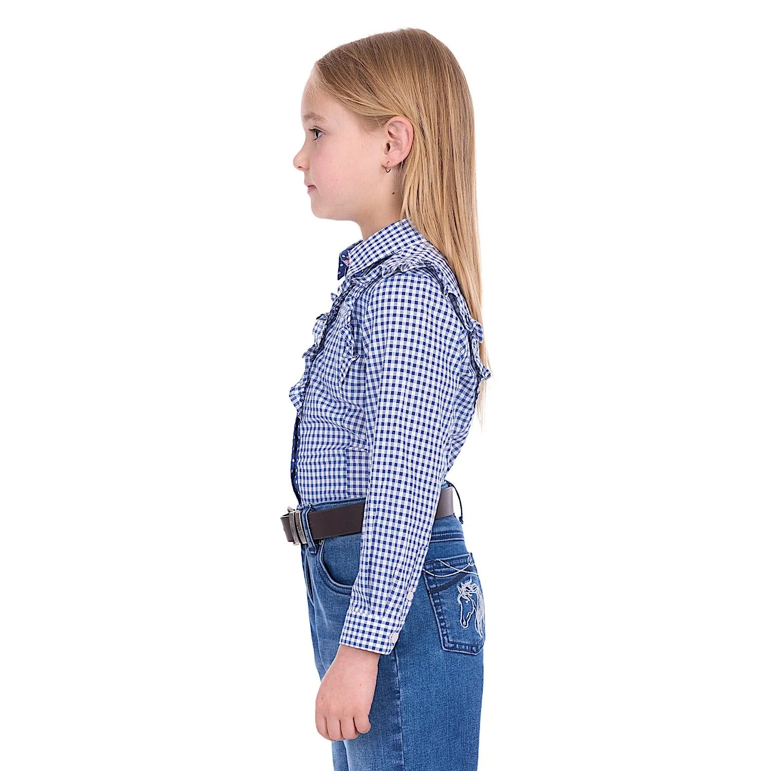 Thomas Cook Girl's Nora Shirt - Blue / White - Image 2