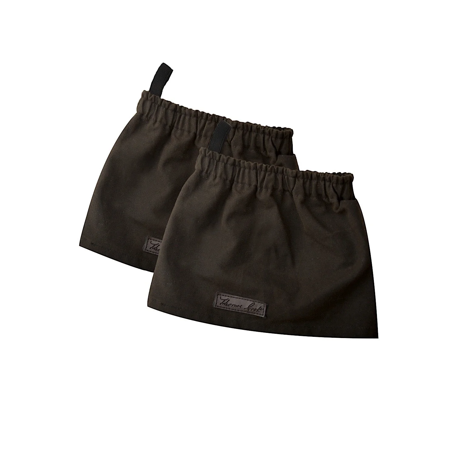 Thomas Cook High Country Bushman Short Oilskin Gaiters Rustic Mulch - Image 2