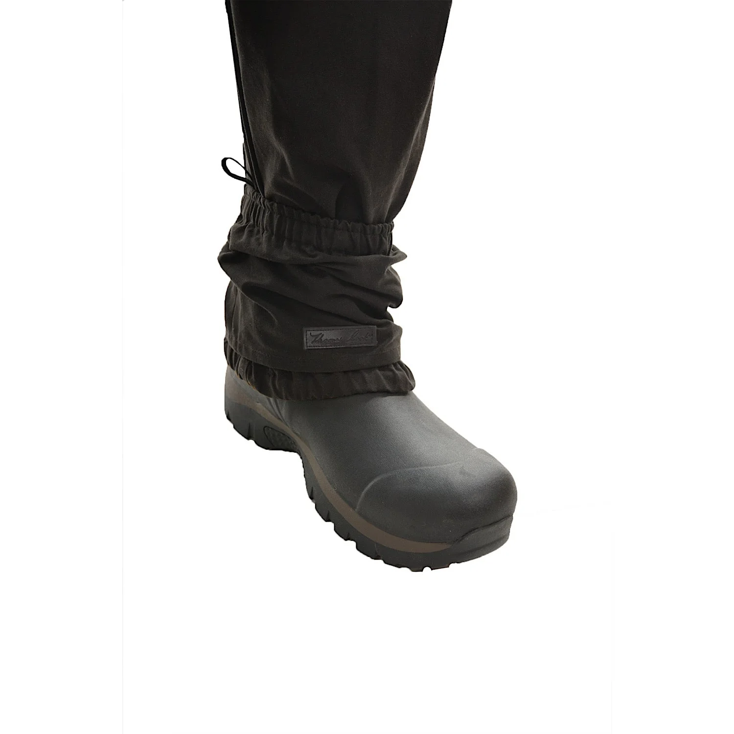Thomas Cook High Country Bushman Short Oilskin Gaiters Rustic Mulch - Image 3