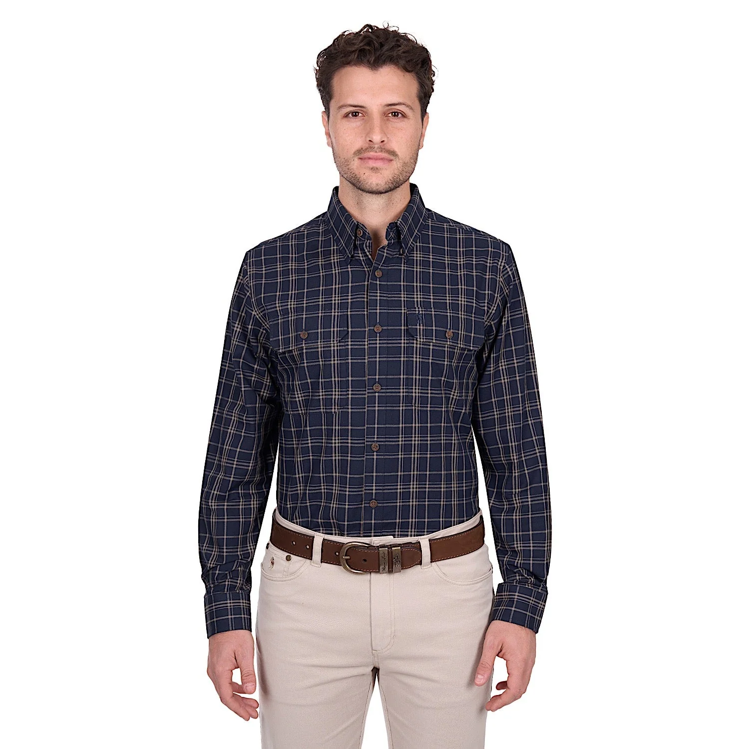 Thomas Cook Men's Adam Shirt - Navy / Tan