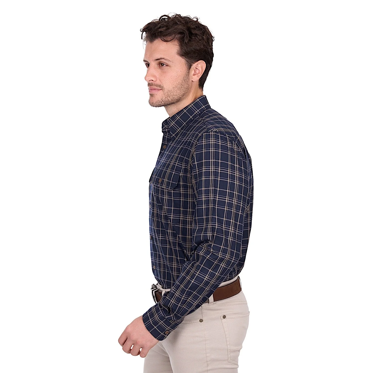 Thomas Cook Men's Adam Shirt - Navy / Tan - Image 3