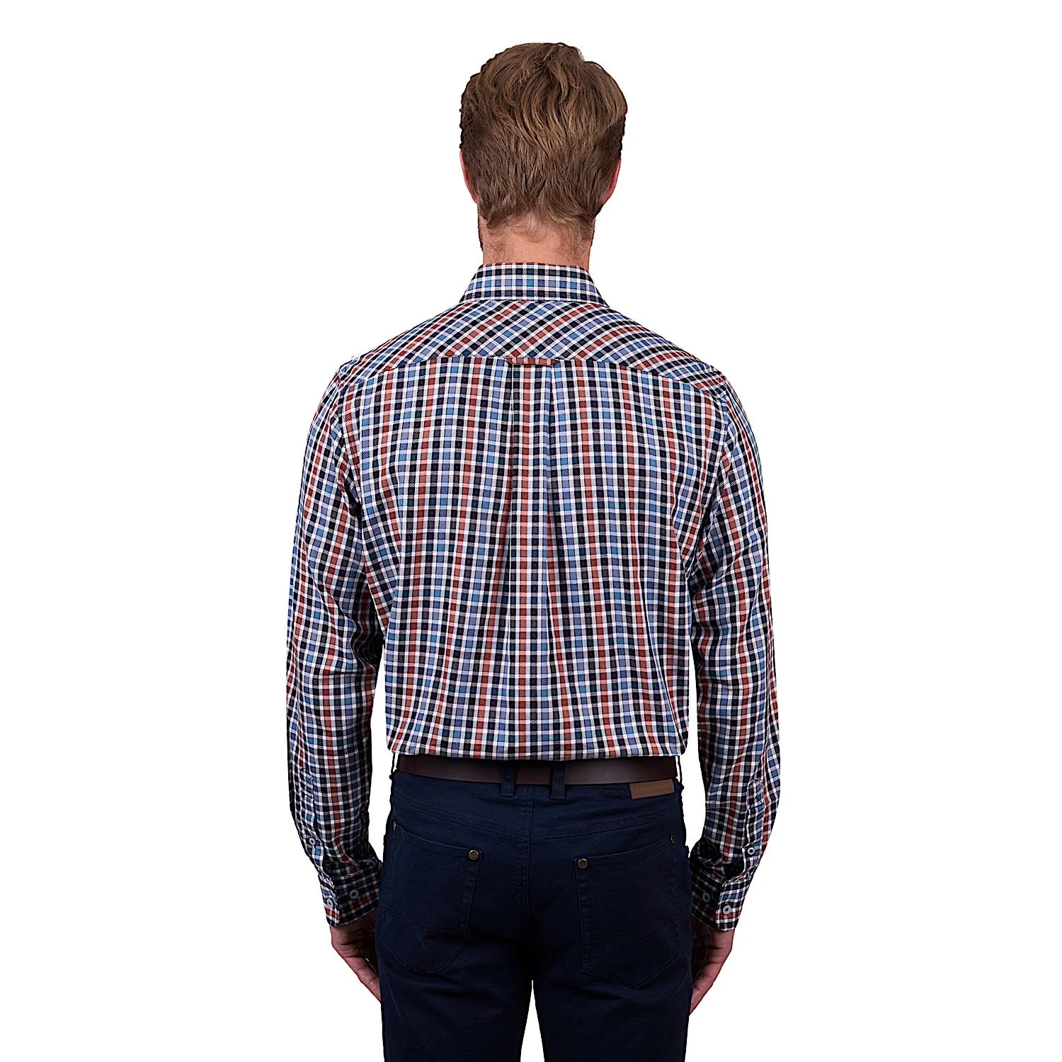 Thomas Cook Men's Ben Check Shirt - Navy/Tan - Image 2