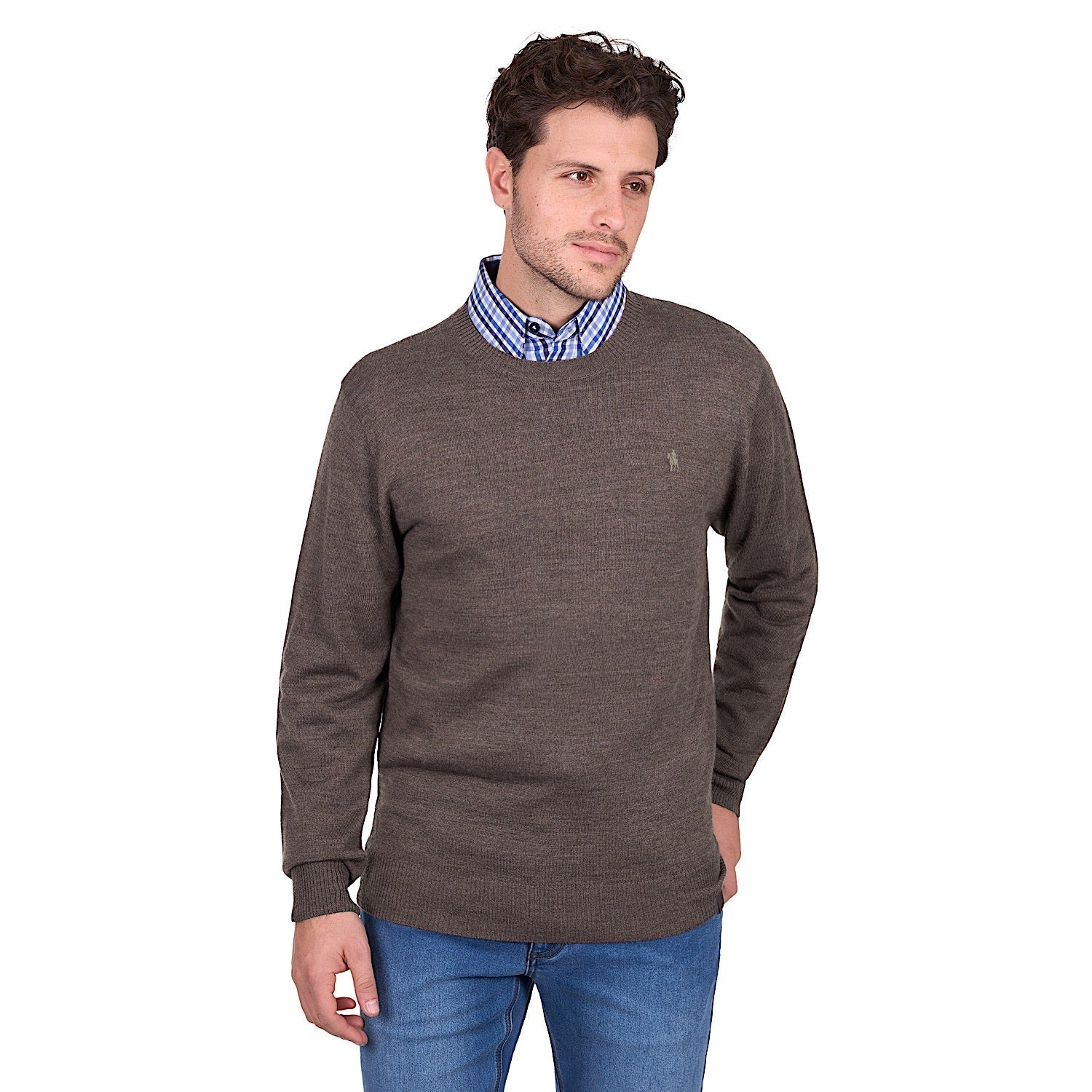 Thomas Cook Men's Blair Crew Jumper - Tan Marle
