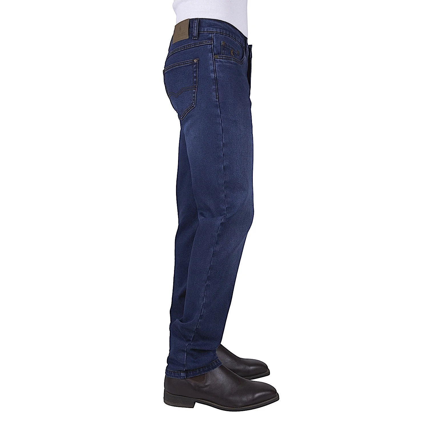 Thomas Cook Men's Brad Thermal Comfort Waist Jean 32" Leg - Mid Wash - Image 3