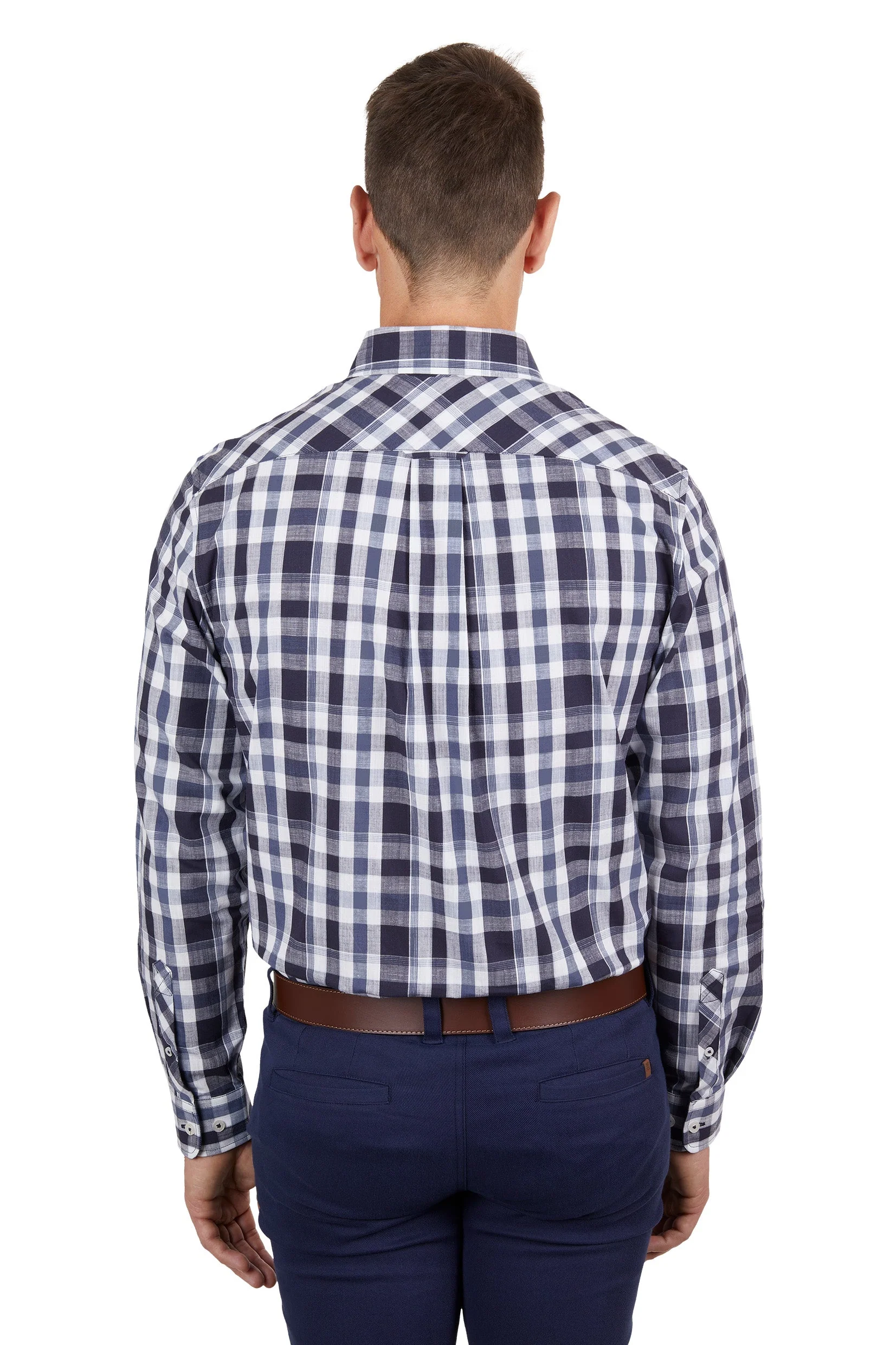 Thomas Cook Men's Cain 1 Pocket Shirt Dark Navy/White - Image 2