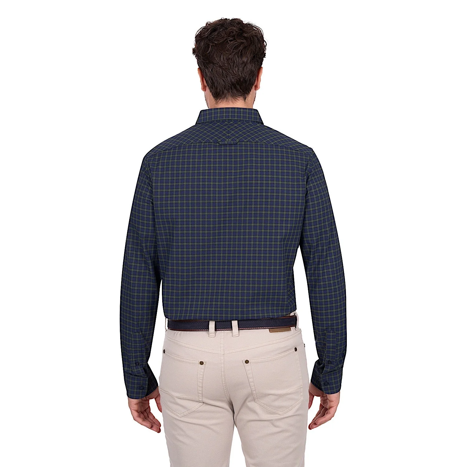 Thomas Cook Men's Charles Tailored Shirt - Navy / Green - Image 3