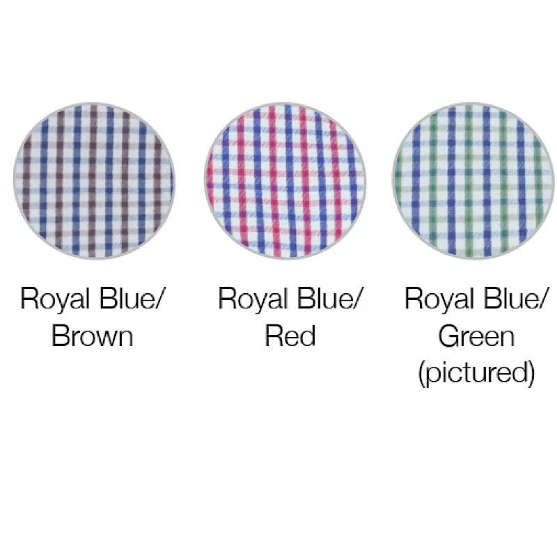 Thomas Cook Men's Classic Wentworth Check Shirt - Royal Blue/Brown - Image 3