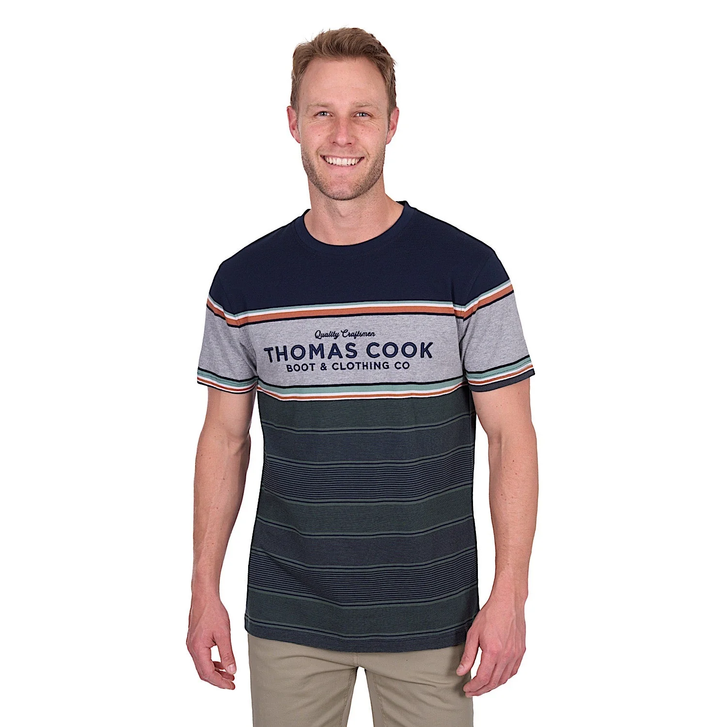 Thomas Cook Men's Dion Tee - Navy/Green