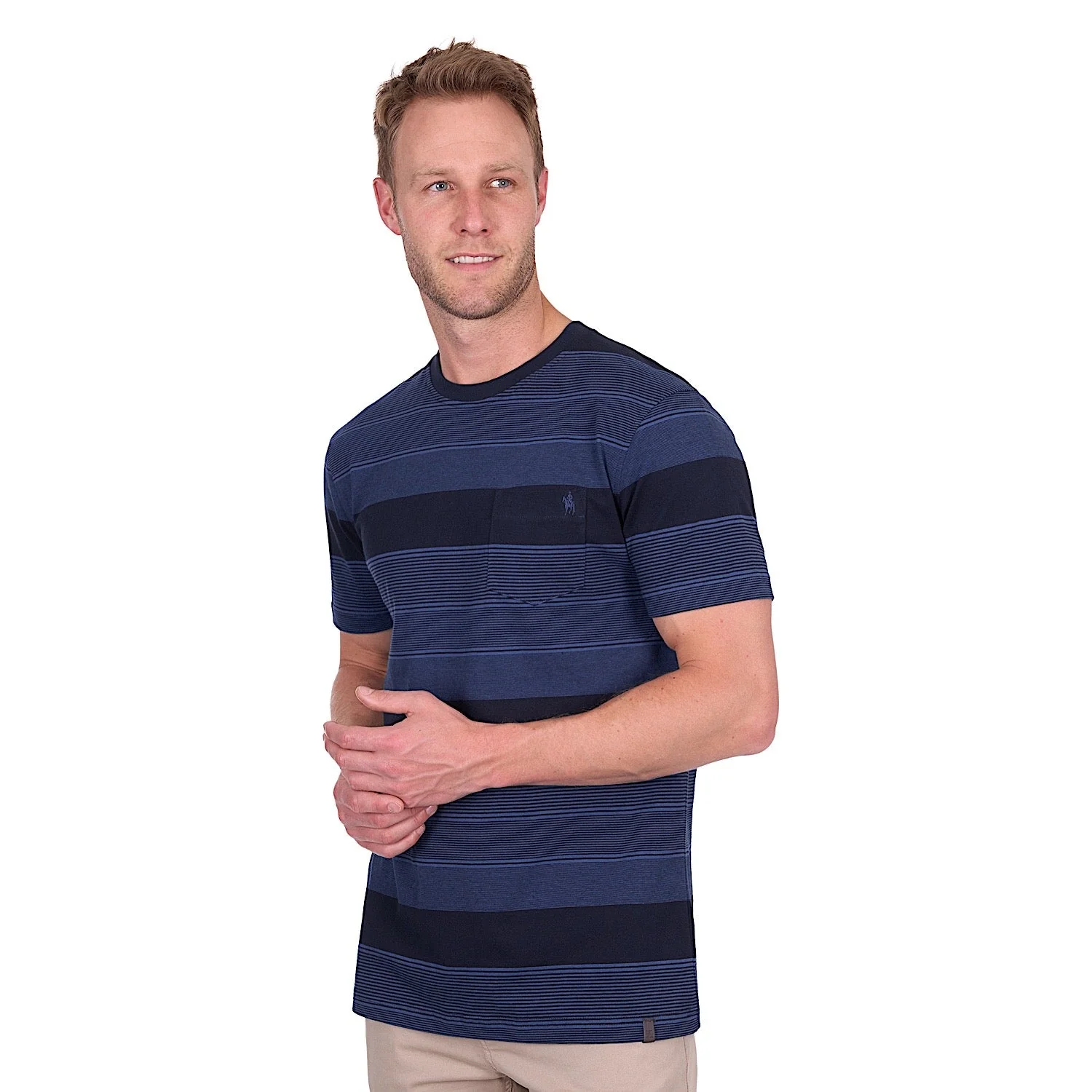 Thomas Cook Men's Edward Tee - Navy/Blue Ocean