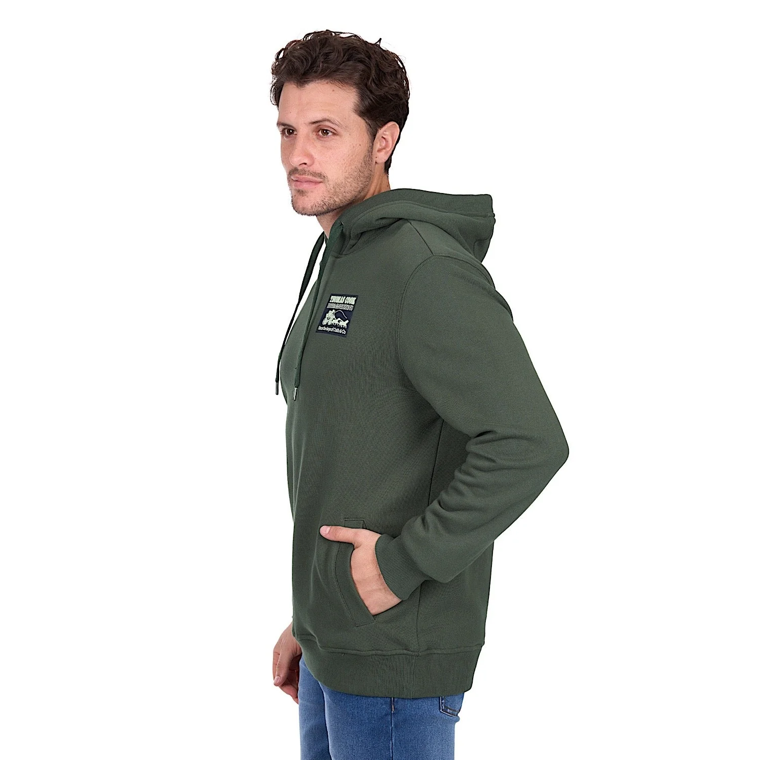 Thomas Cook Men's Heritage C N C Hoodie - Green - Image 2