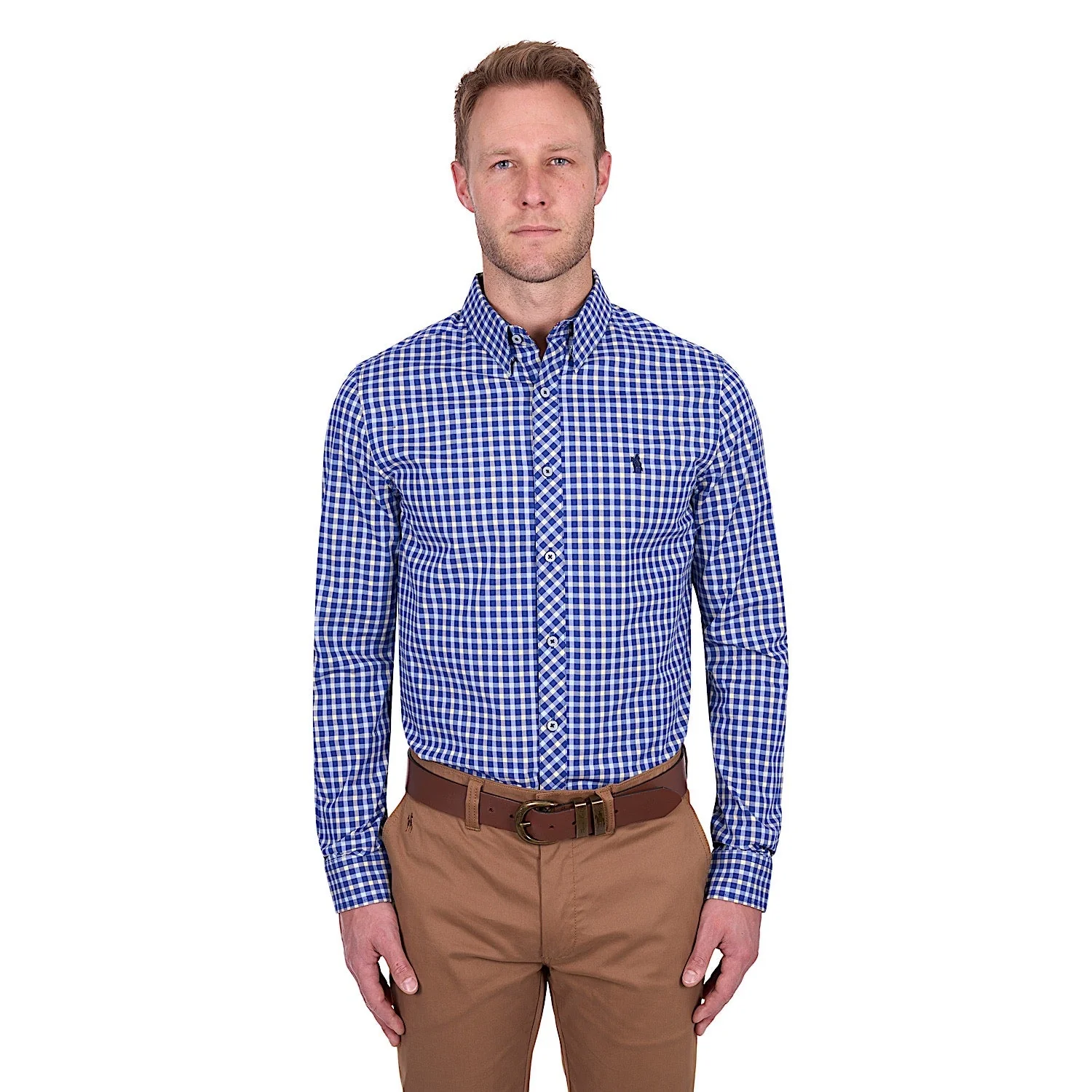 Thomas Cook Men's James Tailored Shirt - Royal/Yellow - Image 2