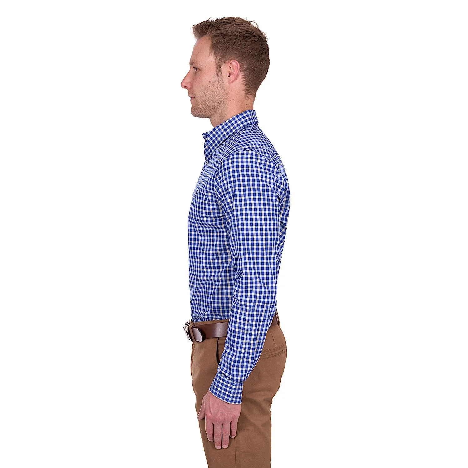 Thomas Cook Men's James Tailored Shirt - Royal/Yellow - Image 3