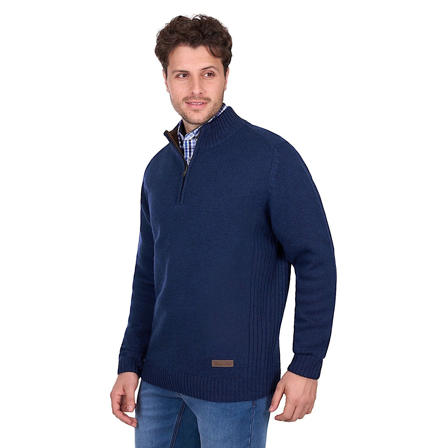 Thomas Cook Men's Jesse 1/4 Zip Jumper - Blue Marle