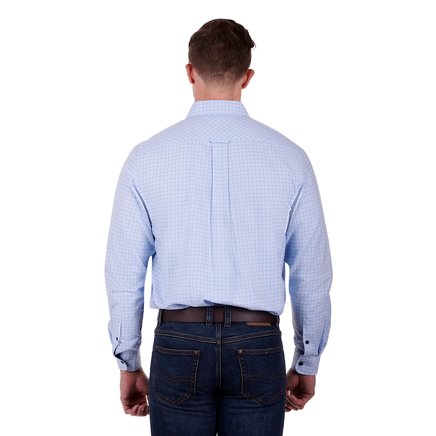 Thomas Cook Mens Lewis L/S Shirt White/Blue - Image 3