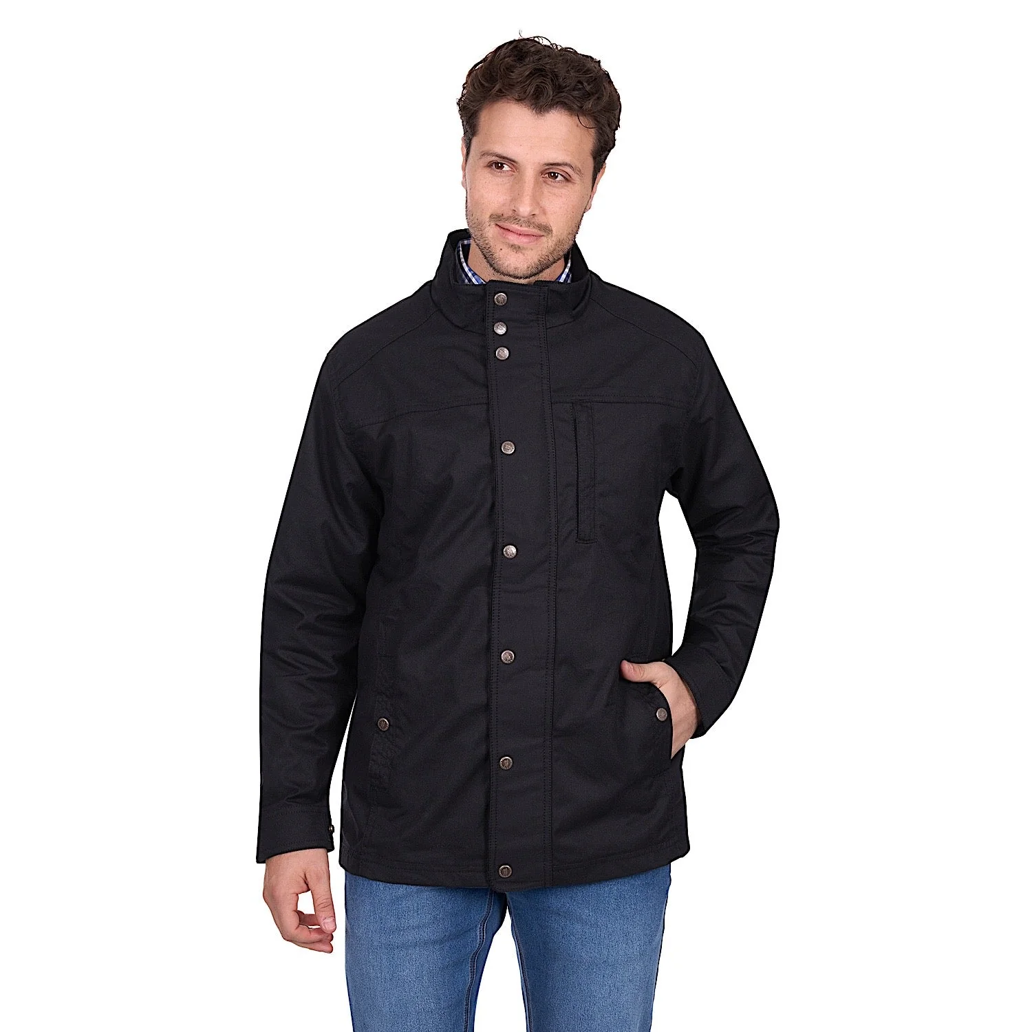Thomas Cook Men's Louis Oilskin Jacket - Black