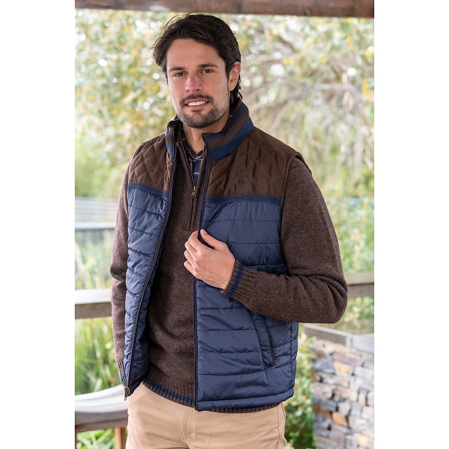 Thomas Cook Men's Lucknow Reversible Vest - Navy - Image 6