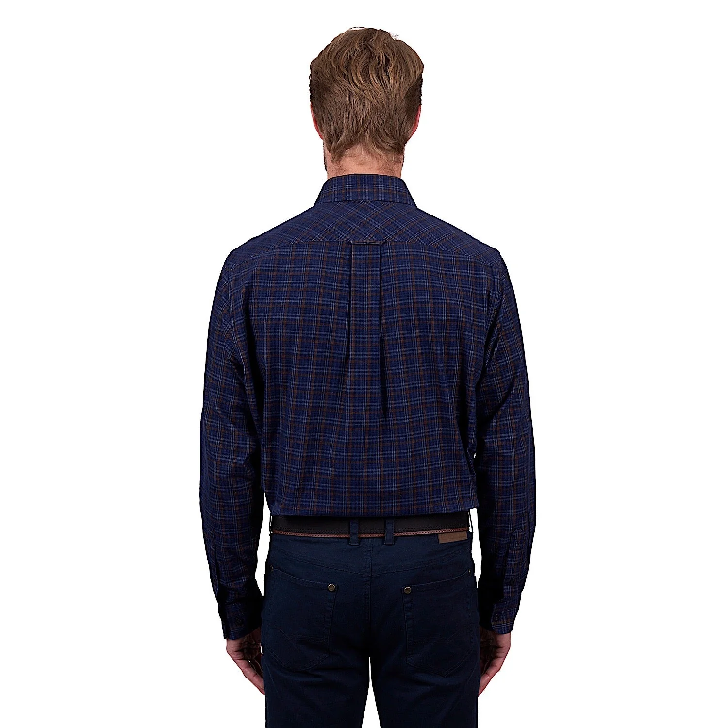Thomas Cook Men's Max Thermal Check Shirt - Navy/Tan - Image 2