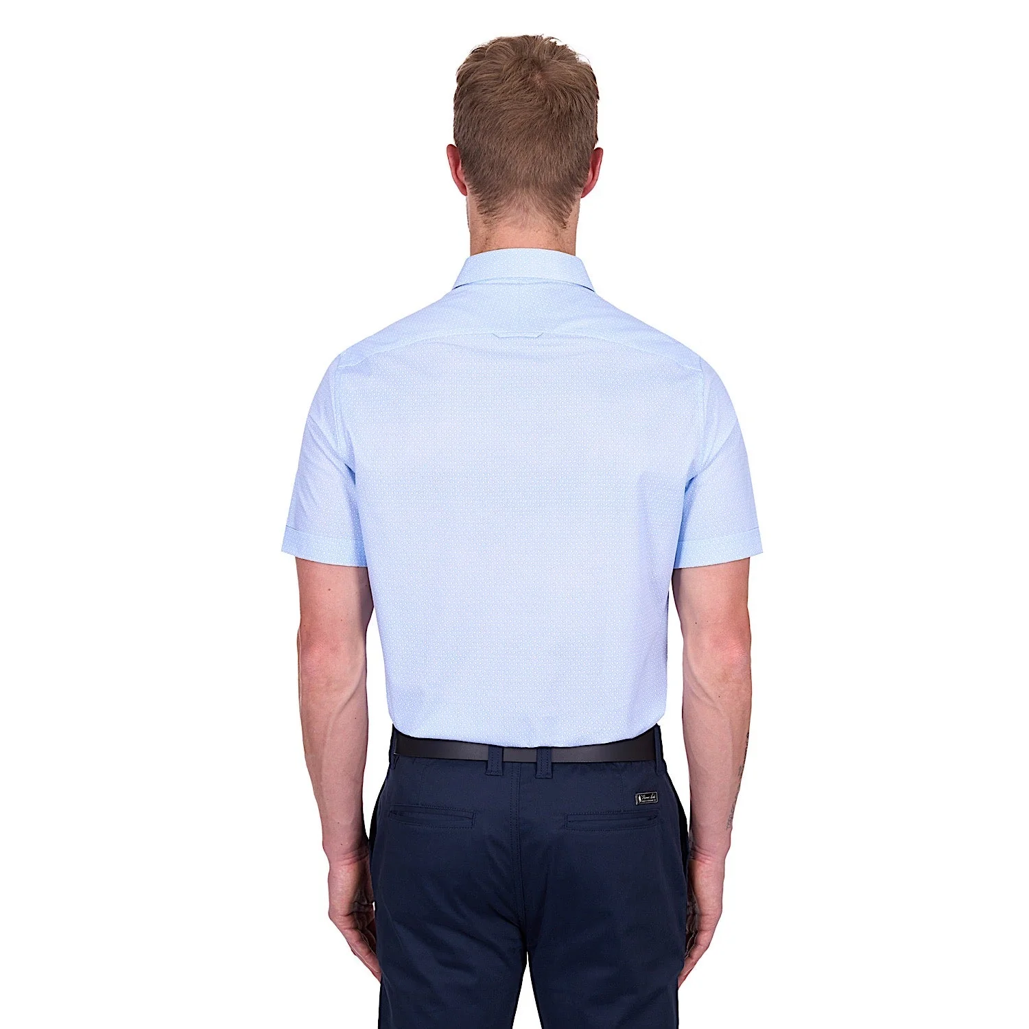 Thomas Cook Men's Michael Tailored Short Sleeve Shirt - White/Royal - Image 4