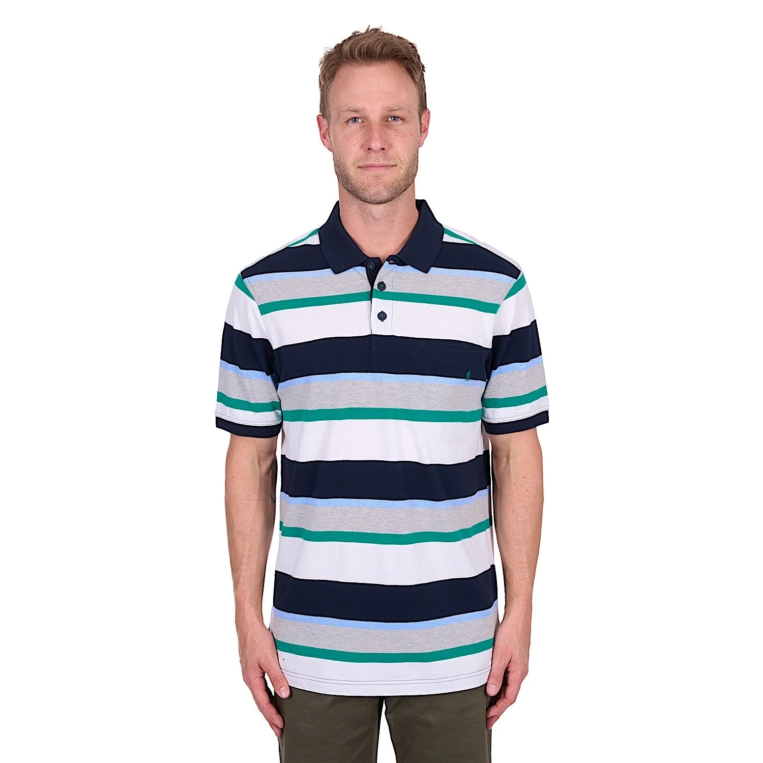 Thomas Cook Men's Paul Polo - Navy/Grey Marle - Image 2