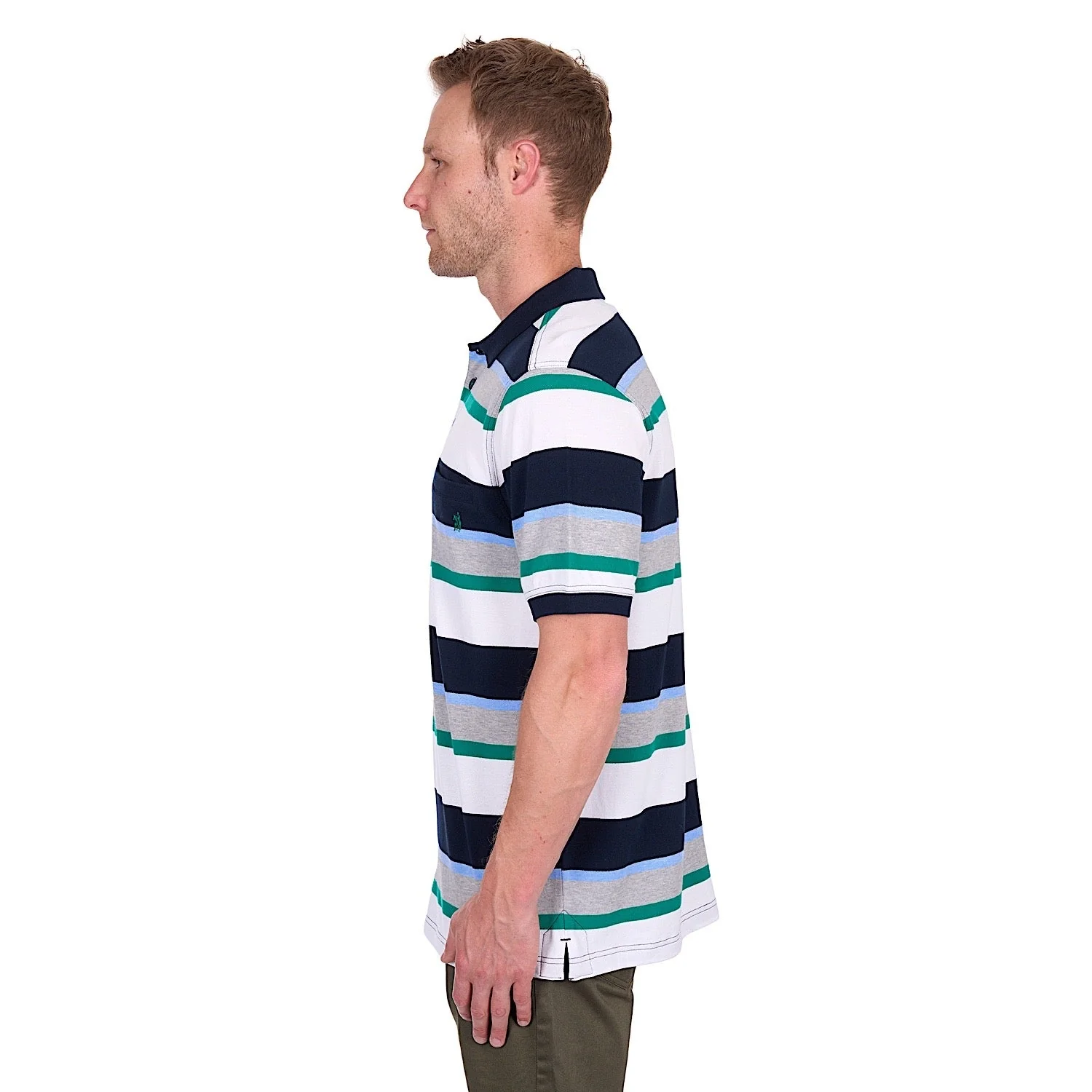 Thomas Cook Men's Paul Polo - Navy/Grey Marle - Image 3