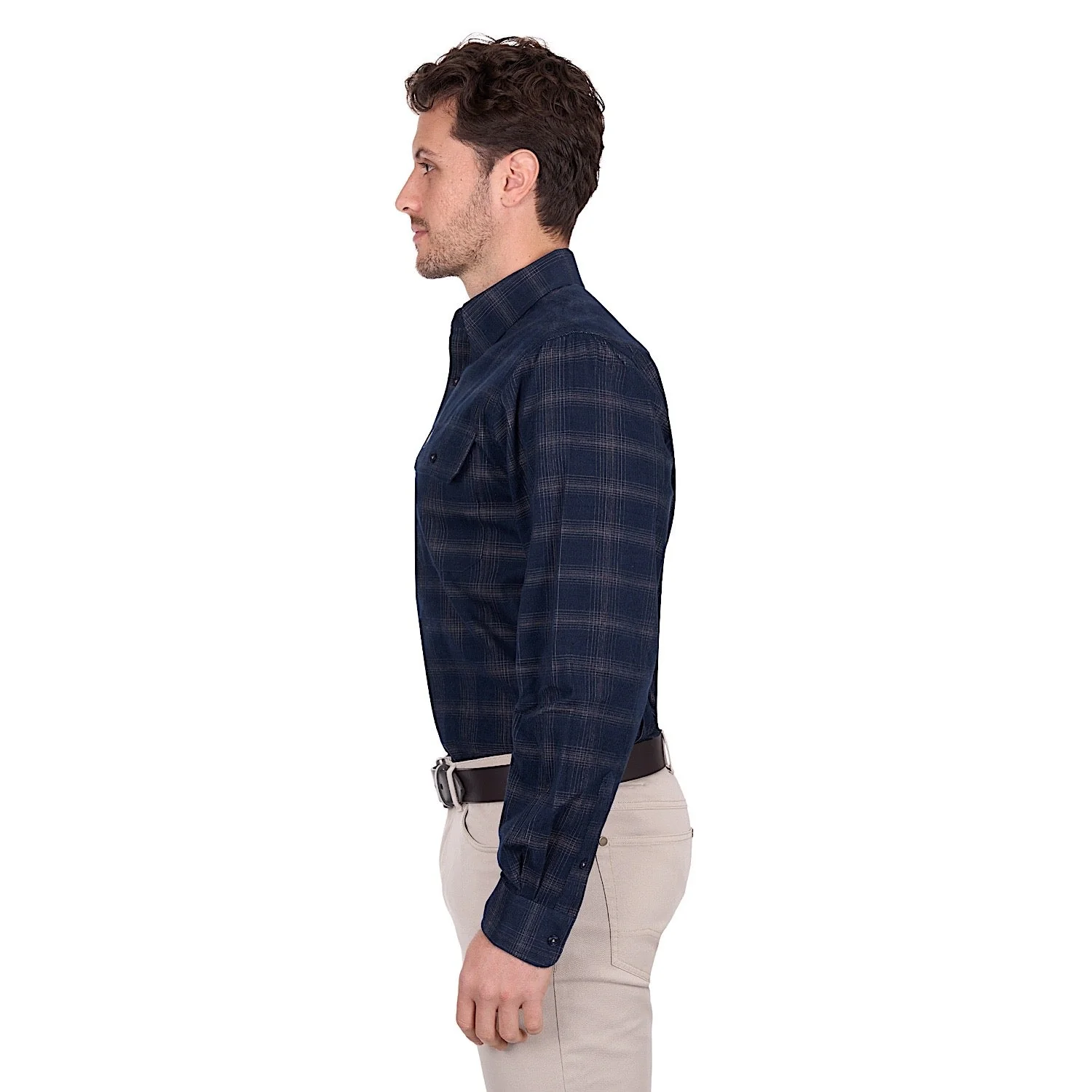 Thomas Cook Men's Ronald Thermal Shirt - Navy / Tan - Image 3
