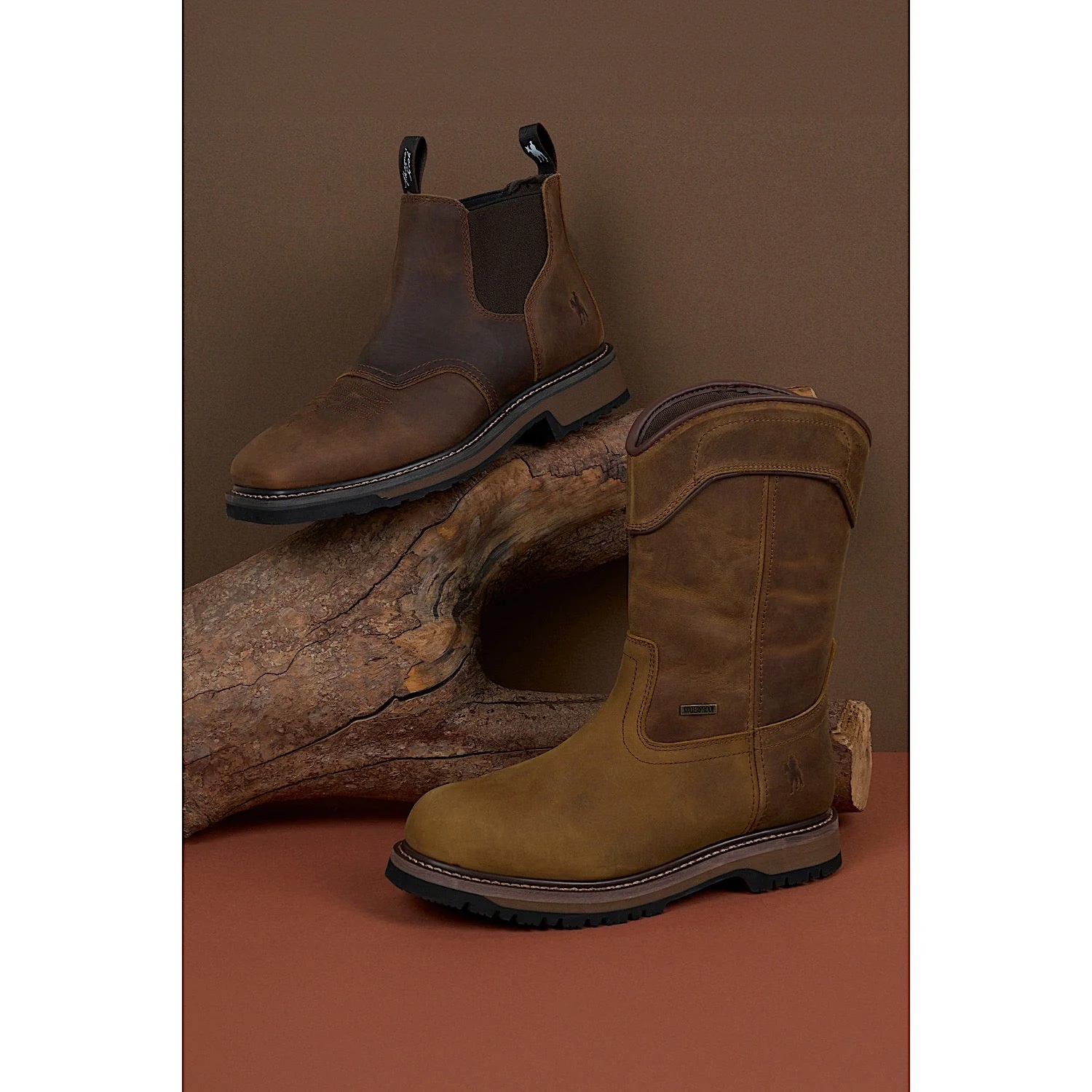 Thomas Cook Men's Shale Pull On Work Boot - Light Brown - Image 2