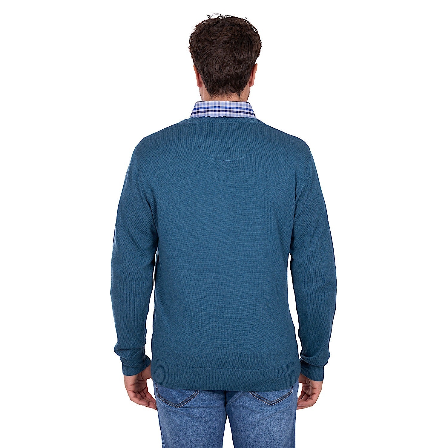 Thomas Cook Men's Shane V Neck Jumper - Petrol - Image 3