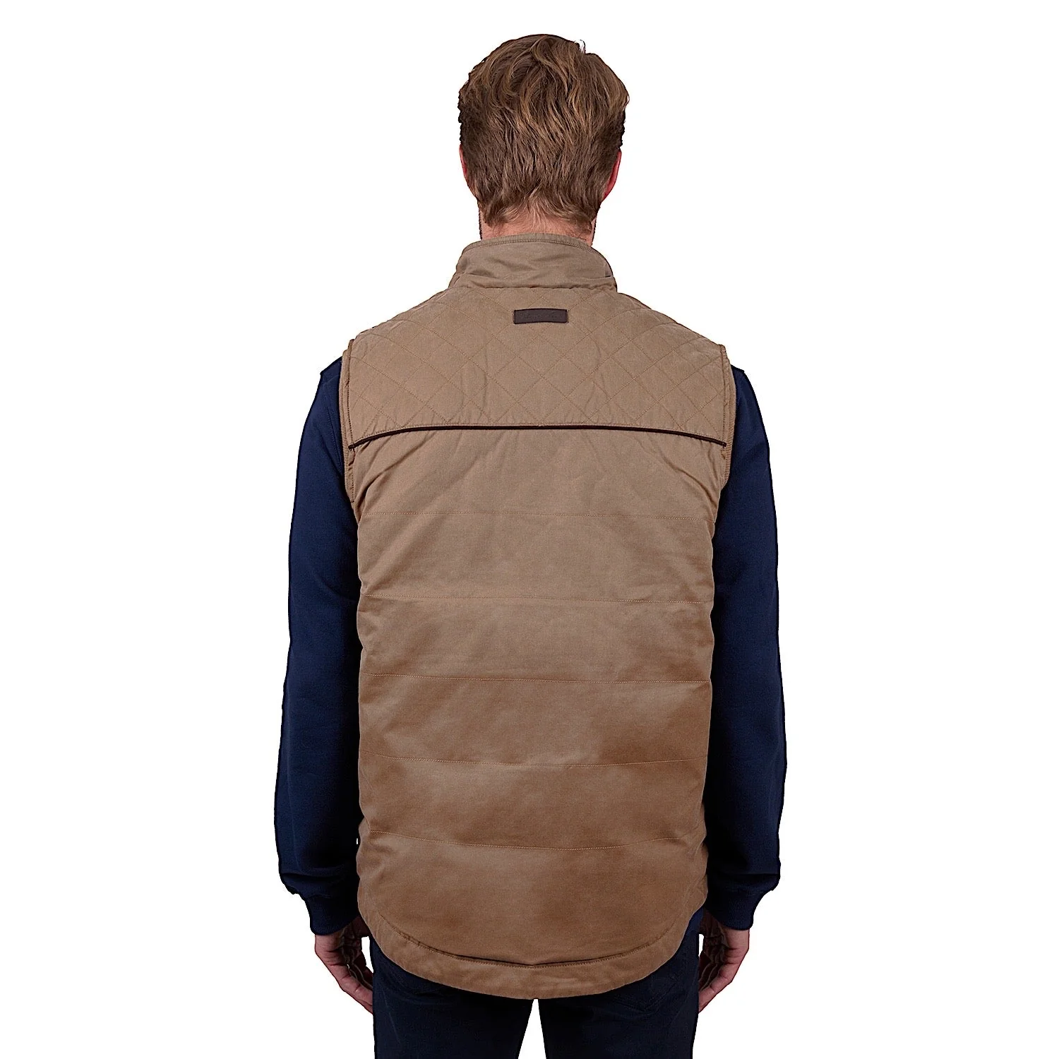 Thomas Cook Men's Stan Faux Oilskin Vest - Camel - Image 3