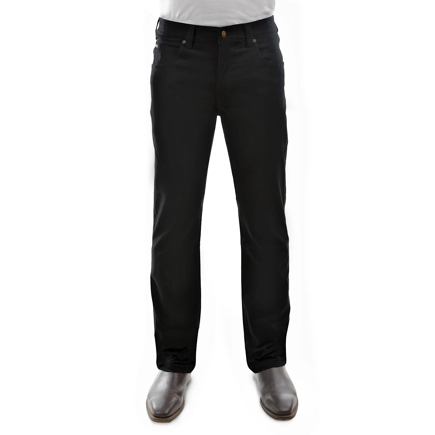 Thomas Cook Men's Stretch Moleskin Regular Fit Black