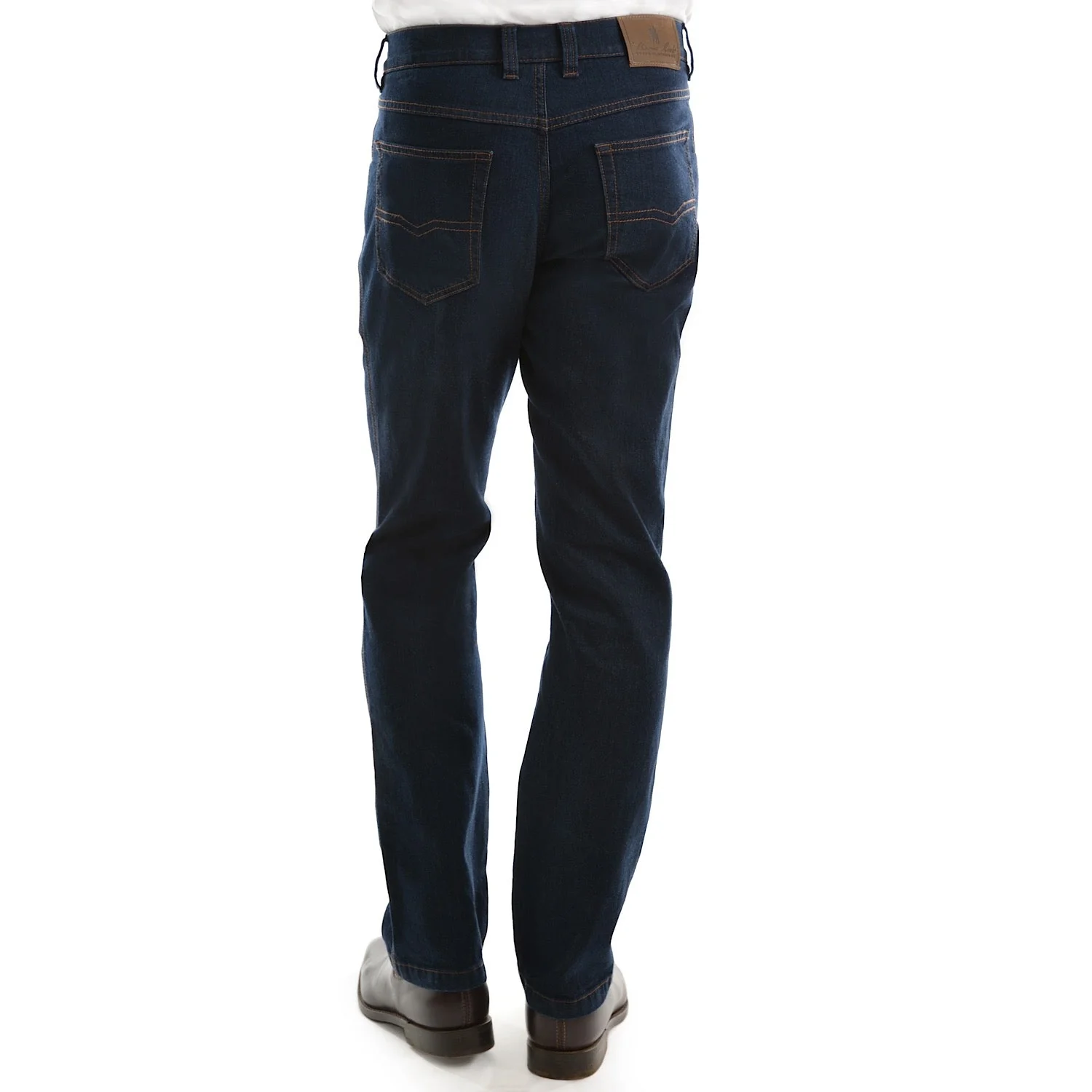 Thomas Cook Mens Tailored Fit Ashley Denim Jean 32" Leg Mid Indigo - Image 3
