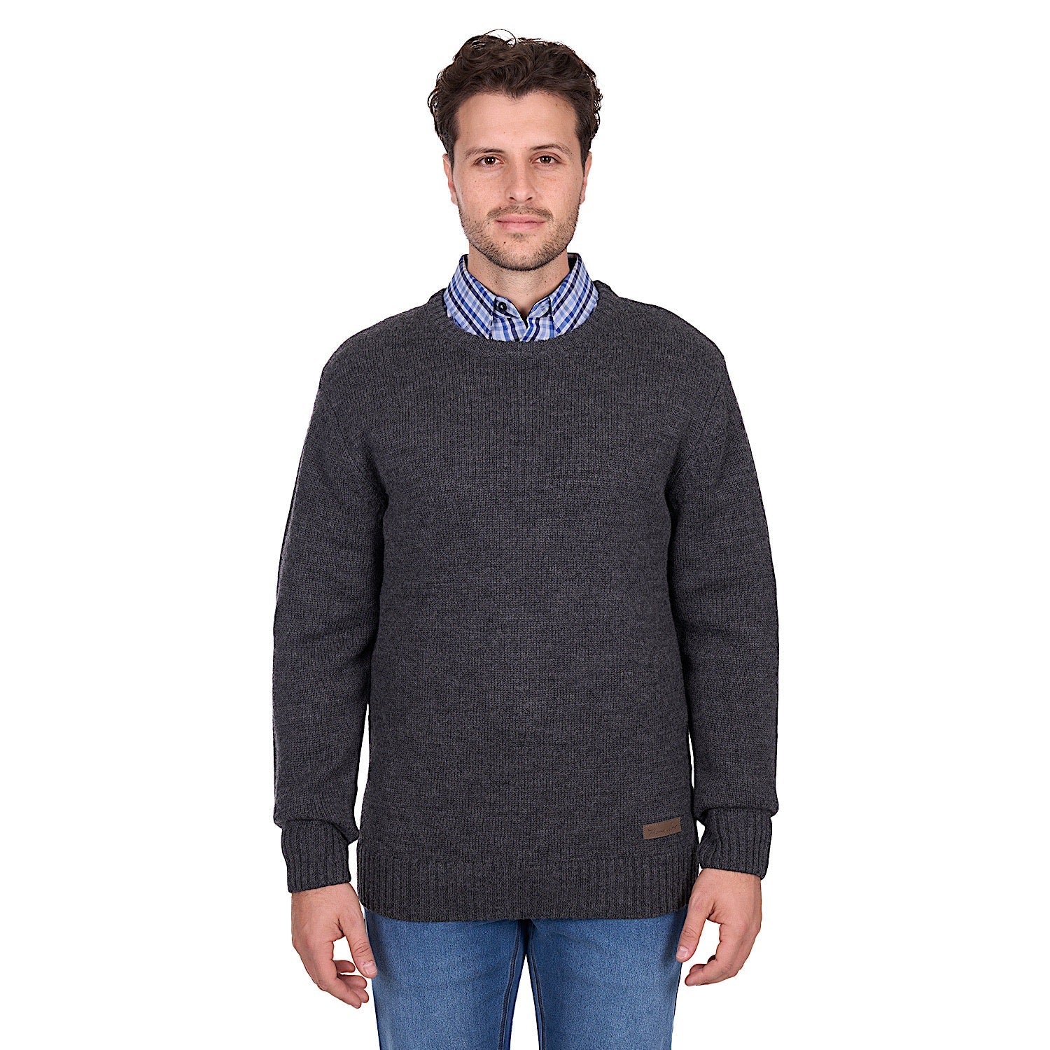 Thomas Cook Men's Terry Crew Jumper - Charcoal Marle