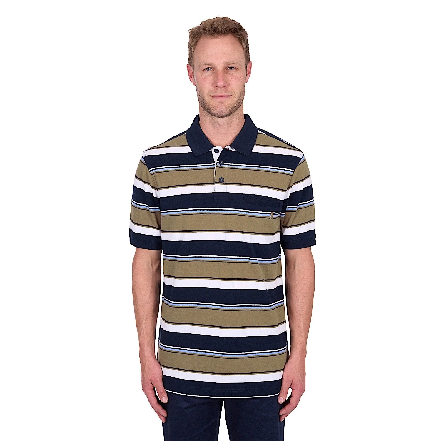 Thomas Cook Men's Tim Polo - Navy/Tan - Image 2