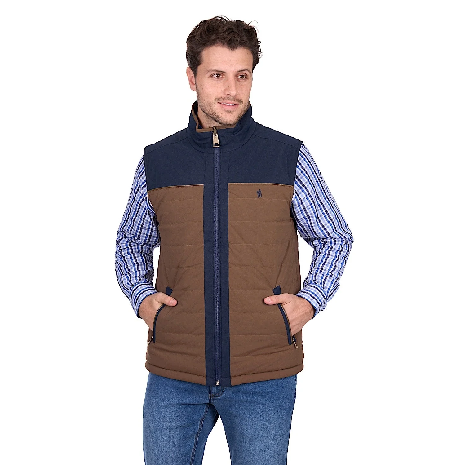Thomas Cook Men's Toby Reversible Vest - Navy / Tan - Image 2
