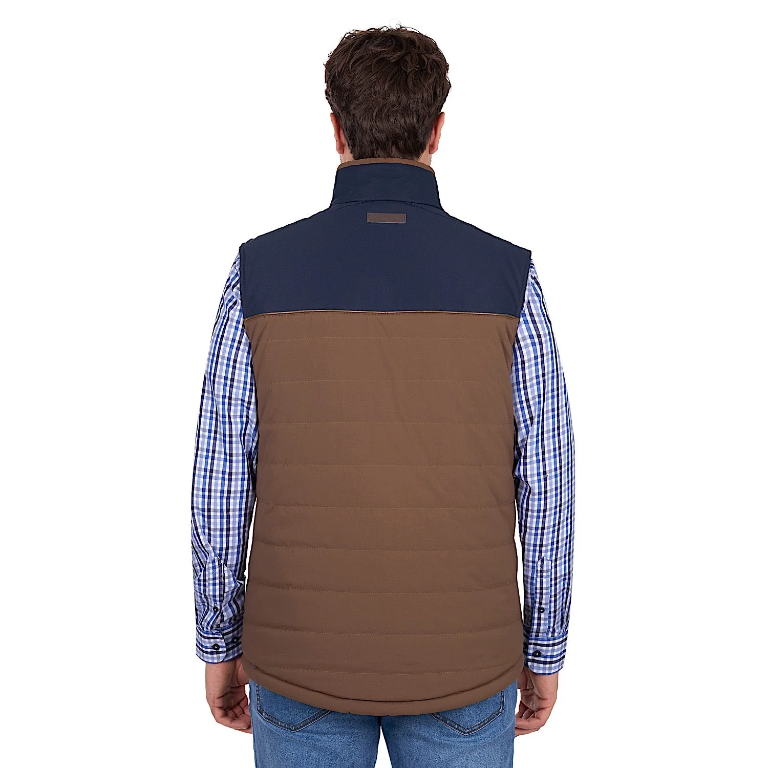 Thomas Cook Men's Toby Reversible Vest - Navy / Tan - Image 6