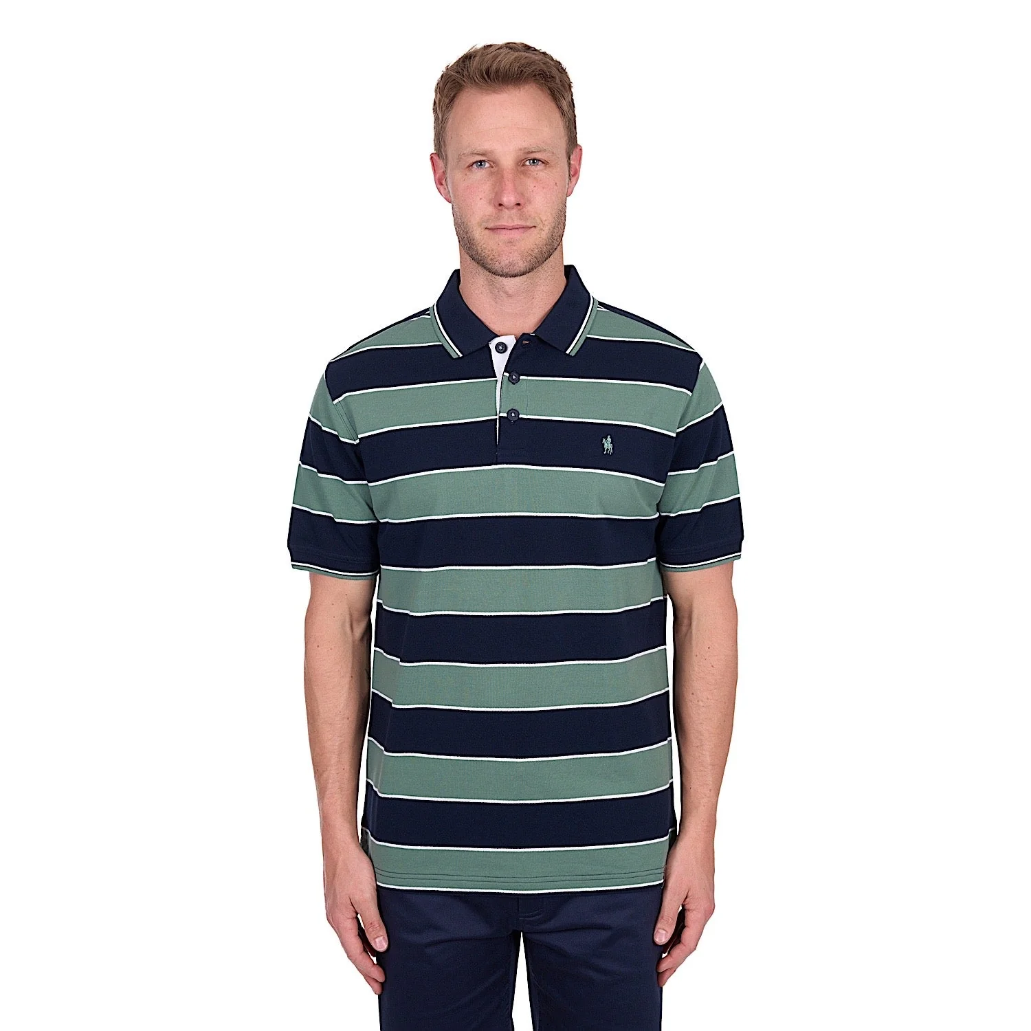 Thomas Cook Men's Todd Tailored Polo - Navy/Sage - Image 2